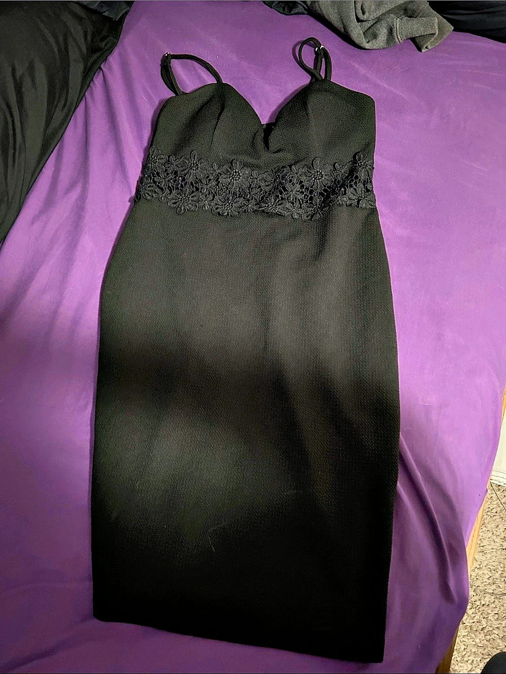 Crochet Lace Sweetheart Neck Midi Dress Sweetheart Neck